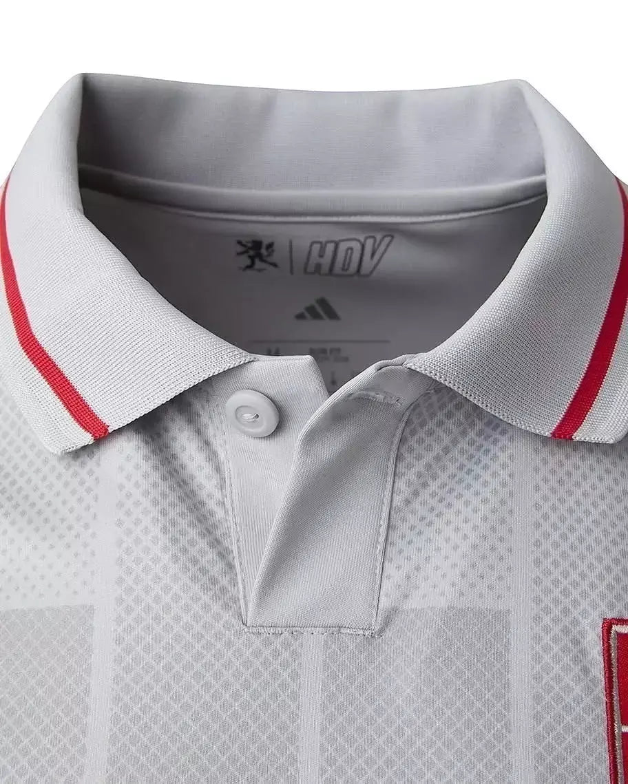 Camisa Lyon III 25/26 - Torcedor Adidas Masculina - Cinza e vermelha